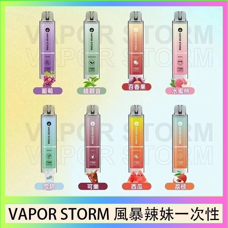VAPOR STORM風暴辣妹 VAPOR STORM風暴辣妹一次性主機充電7500口(5%)